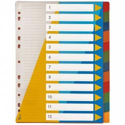 Przekładki A4 Numeryczne 1-12 TETIS