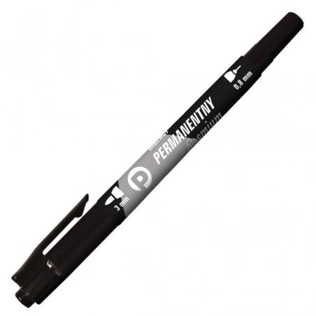 tetis marker perm. cienki okr.dwustronny czarny