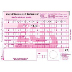 Polecenie przelewu wpłata ZUS A6 PAPII