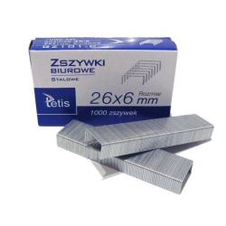 Tetis zszywki 26/6 1000 szt.