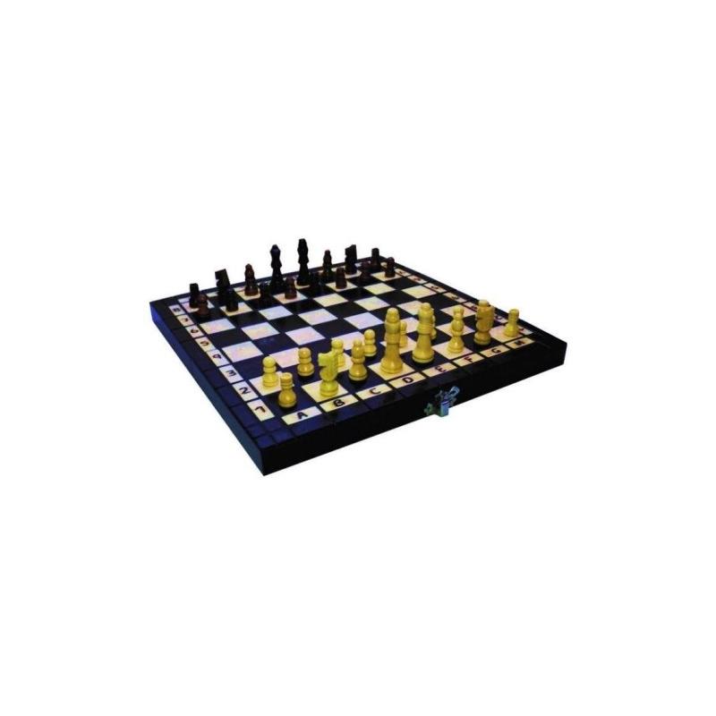 Szachy drewniane 27cm AB 72403 ABINO
