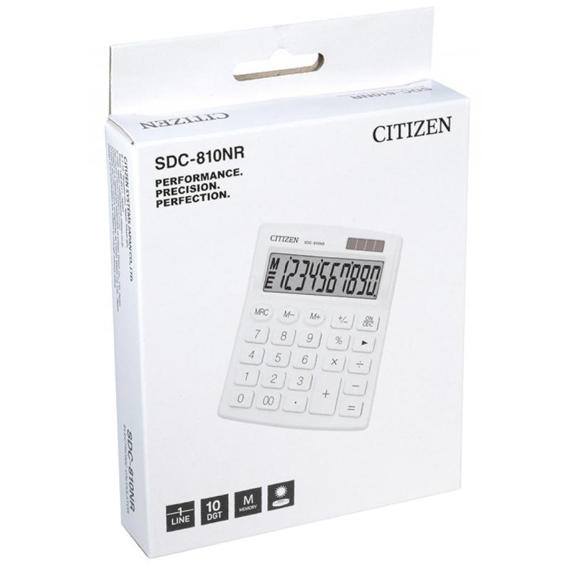 Kalkulator SDC-810 biały CITIZEN