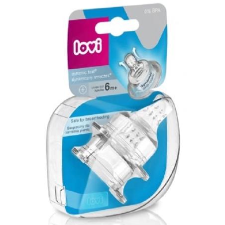 Smoczek dynamiczny do karmienia kaszka 2szt LOVI