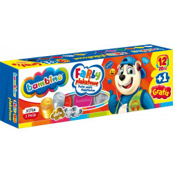 Farby plakatowe 12 kol 20ml BAMBINO