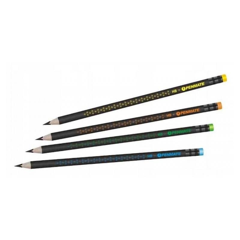 Ołówek HB trójkątny z gumką PENMATE