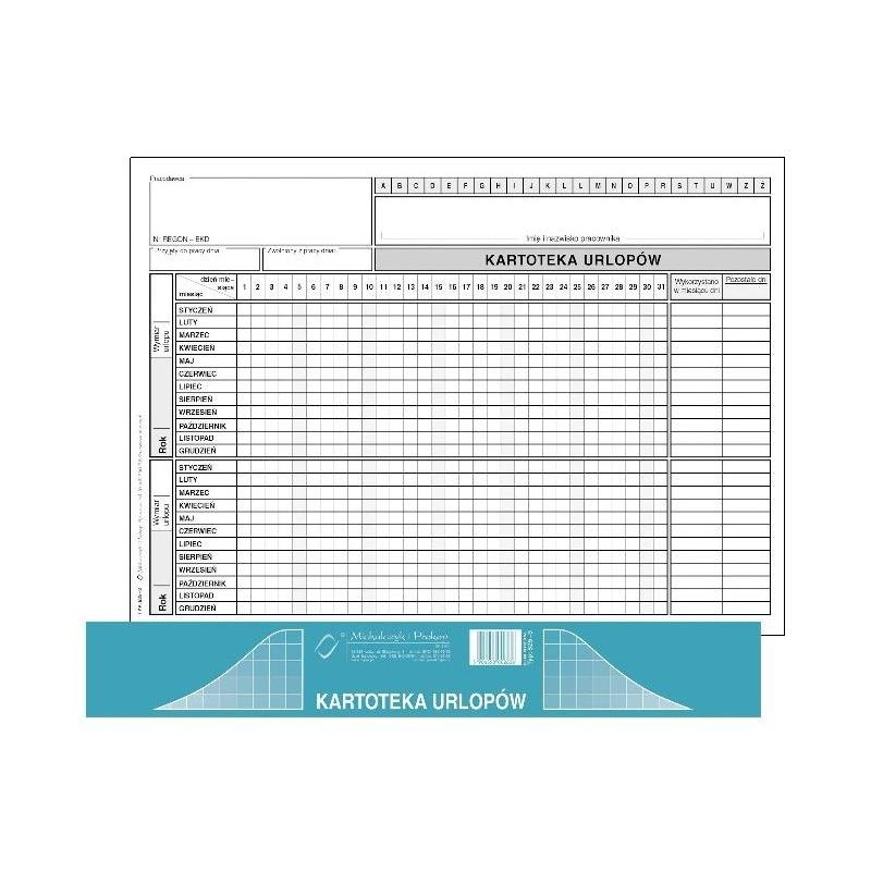 MICH Kartoteka Urlopów A5 A_20