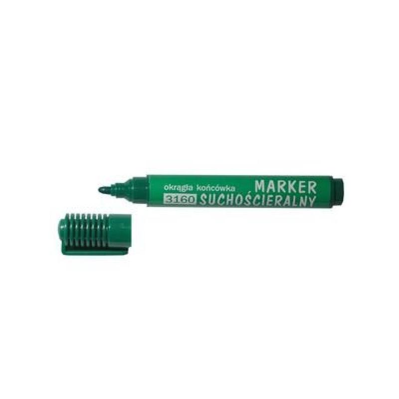Marker do tablic zielony okrągły D.RECT OFFICE