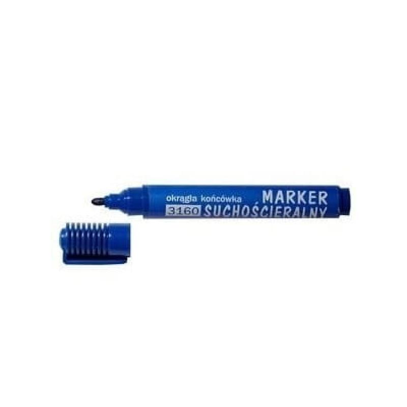 Marker do tablic niebieski okrągły D.RECT OFFICE