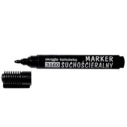 Marker do tablic czarny okrągły D.RECT OFFICE