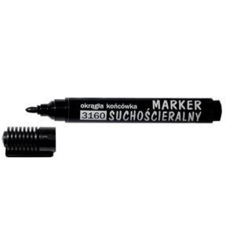 Marker do tablic czarny okrągły D.RECT OFFICE