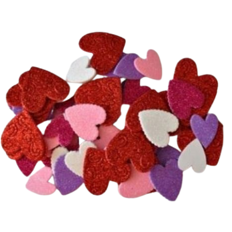 NAKLEJKI Z PIANKI SERCA PVW07 BREWIS