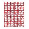 Naklejka na prezenty czerwone 200x300mm 21szt. MFP