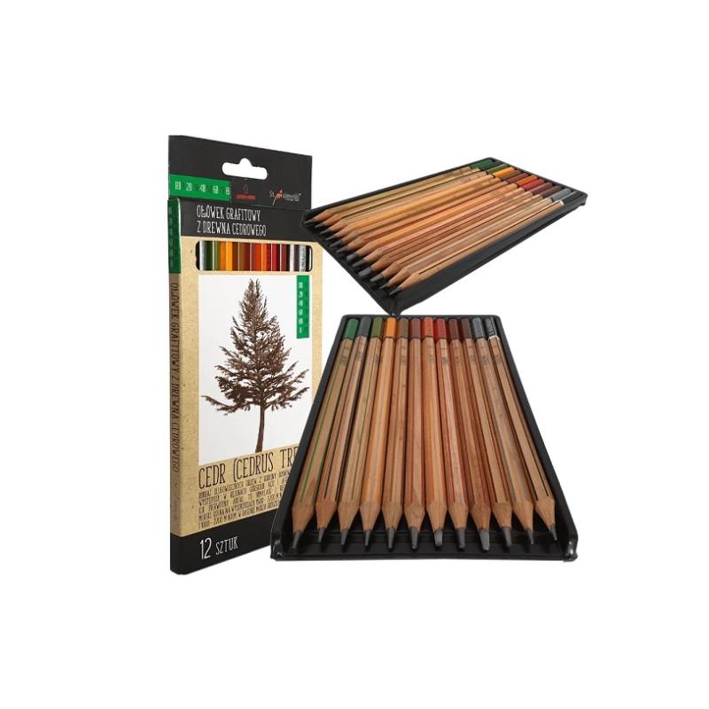 Ołówek sześciokątny cedrowy HB-2H ST.MAJEWSKI
