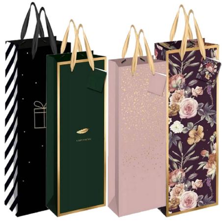 Torebka na butelkę gold 210g 13x36x8cm