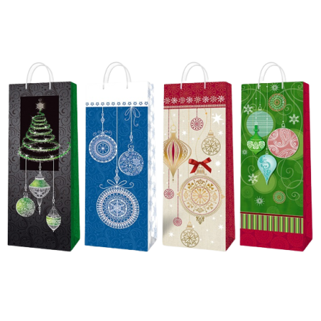 Torebka butelka TW lakierowana Boże Narodzenie