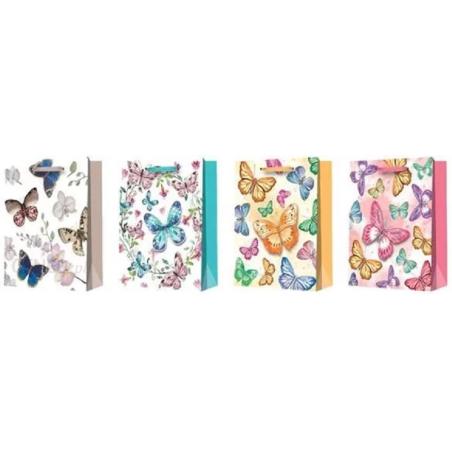 Torebka LUX Brokat motyl duża A4