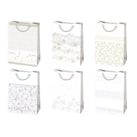 Torebka ozdobna T-5 23x32x11 brokat pol-mak