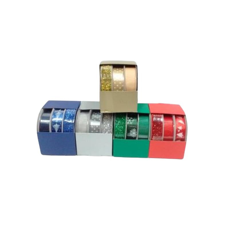 Wstążka ozdobna 3szt. H001 15mmx3m PENWORD