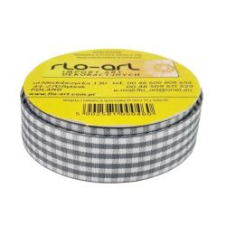 Wstążka z poliestru W dużą kratkę 25mm FLO ART