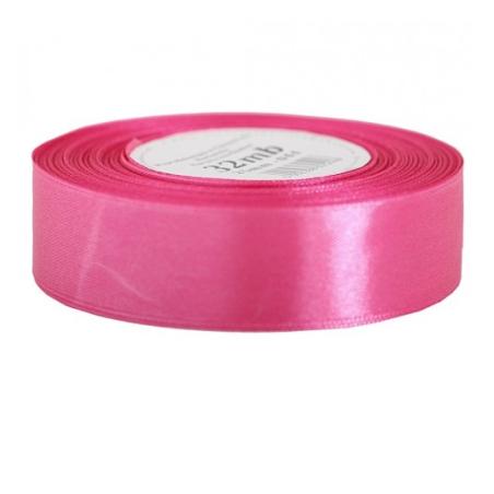 wstążka satynowa 25mm/32MB AMARANTOWA