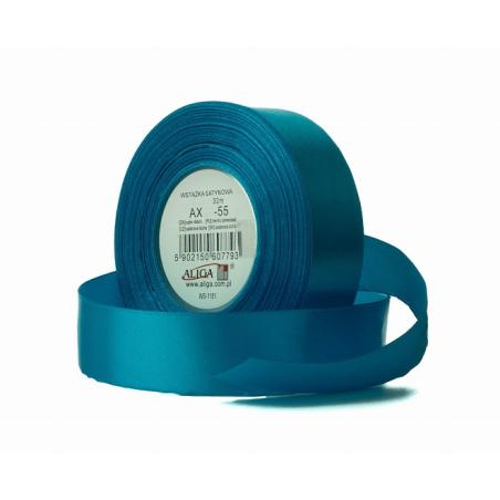 Wstążka satynowa AX25-55 25mm 32mm odcień nieb.