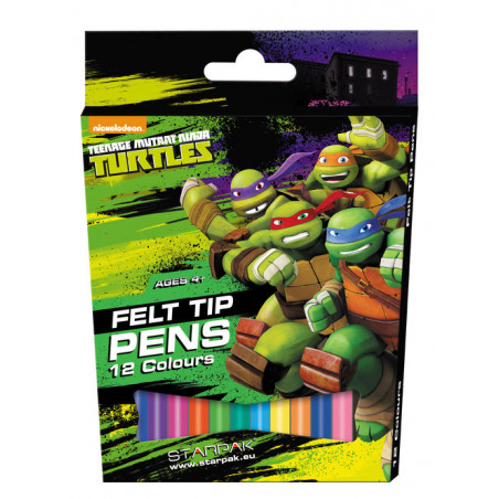 Pisaki 12kol. ninja turtles STARPAK