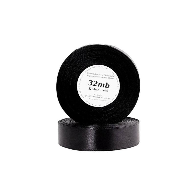 wstążka florystyczna 12mm/32mb    CZARNA