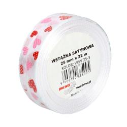 Wstążka satynowa serca 25mm kolor 3 BREWIS