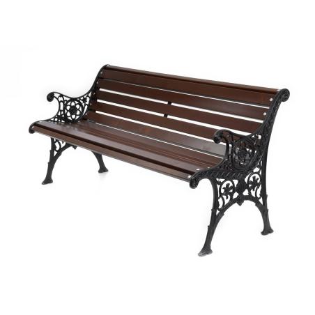 Parkowa ławka żeliwna 150x38x75 cm